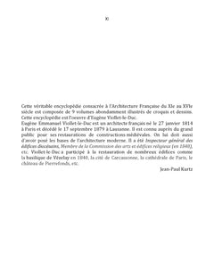 Dictionnaire raisonné de l'architecture française du XIe au XVIe siècle TI