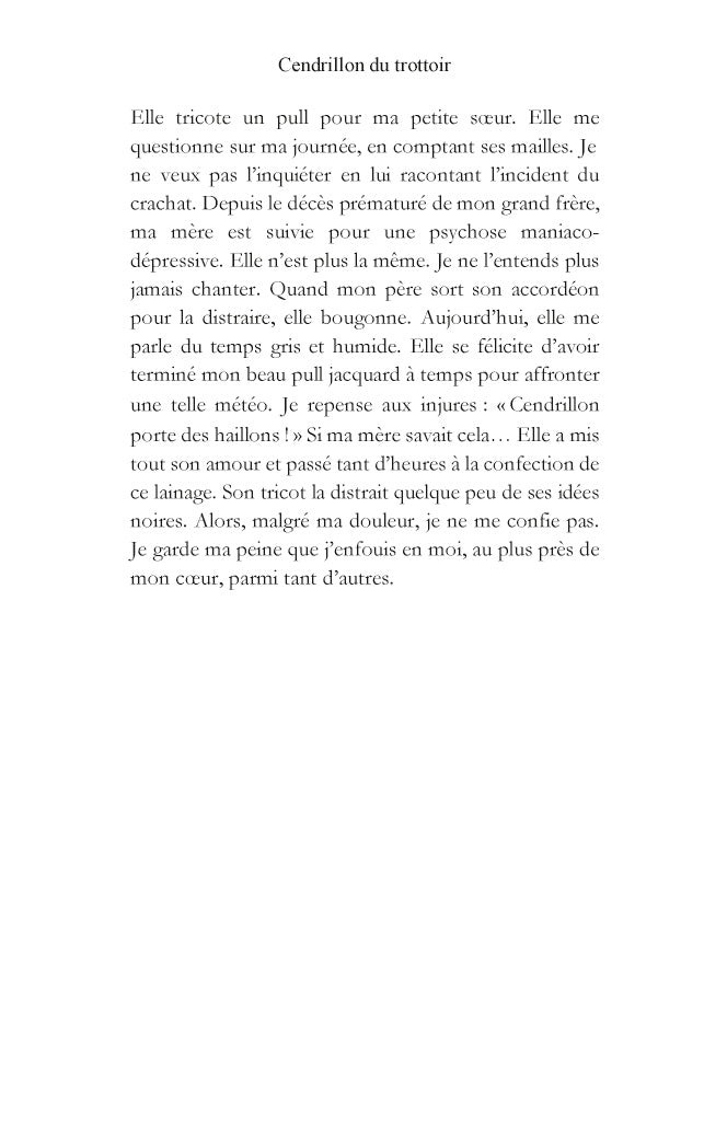 Cendrillon du trottoir