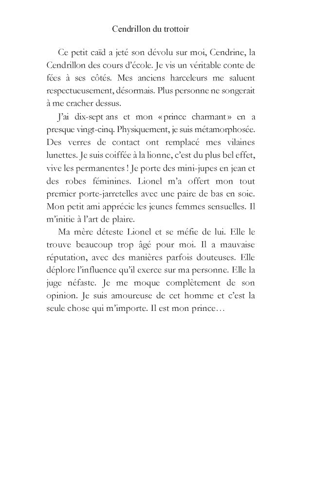 Cendrillon du trottoir