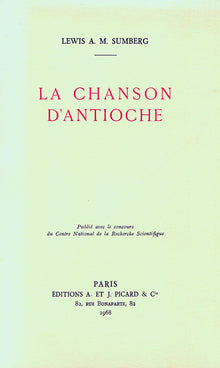 La Chanson d'Antioche.