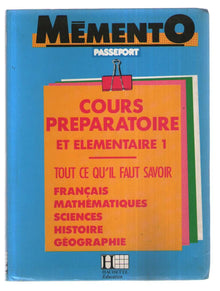 Mémento: Cours préparatoire et élémentaire 1