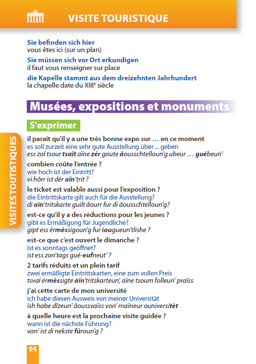 Parler l'allemand en voyage