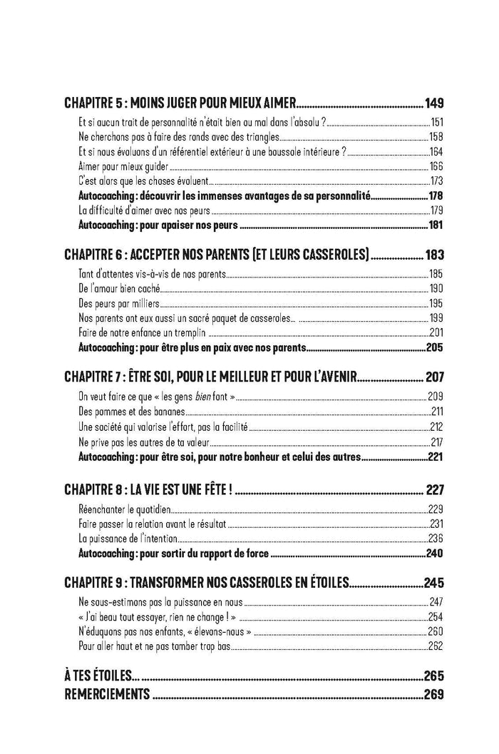 Des casseroles, des parents, des étoiles