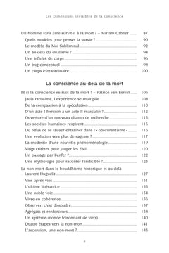 Les dimensions invisibles de la conscience