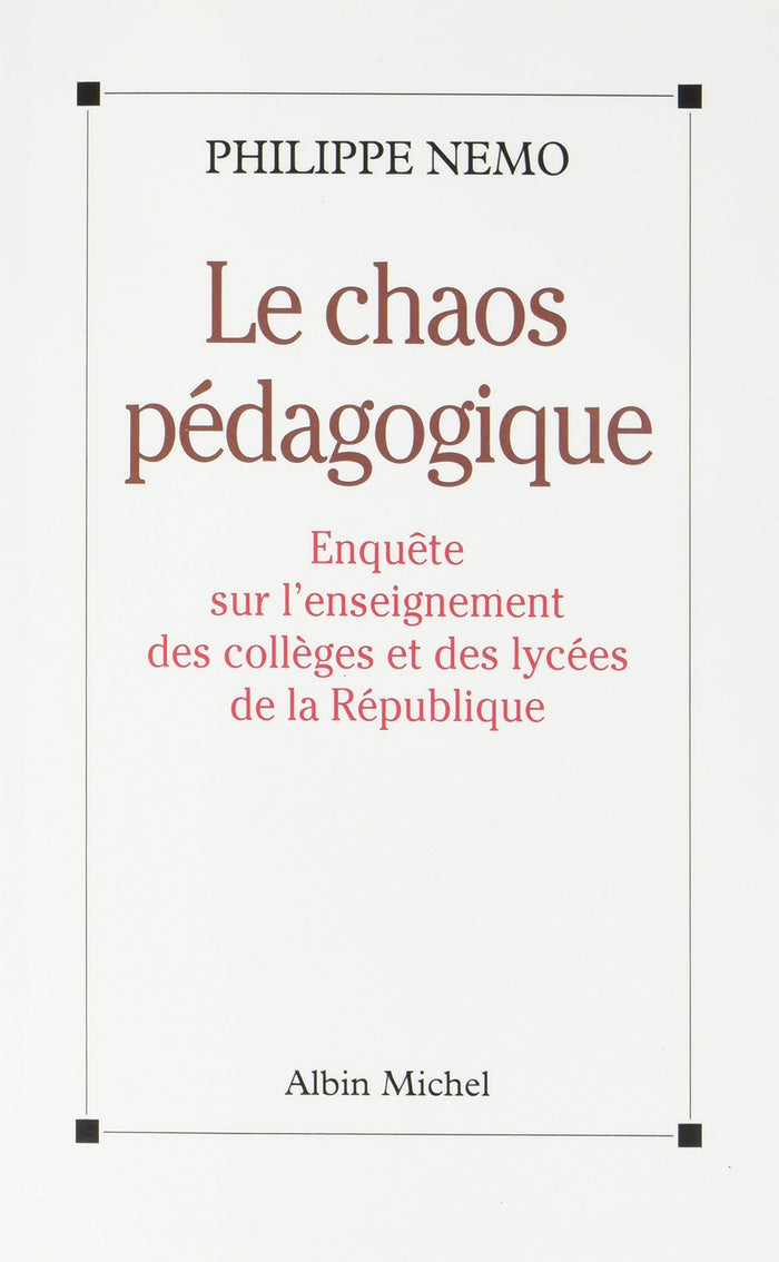 Le Chaos pédagogique