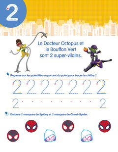Disney - Spidey et ses amis extraordinaires  - Mon cahier effaçable - J'écris les nombres