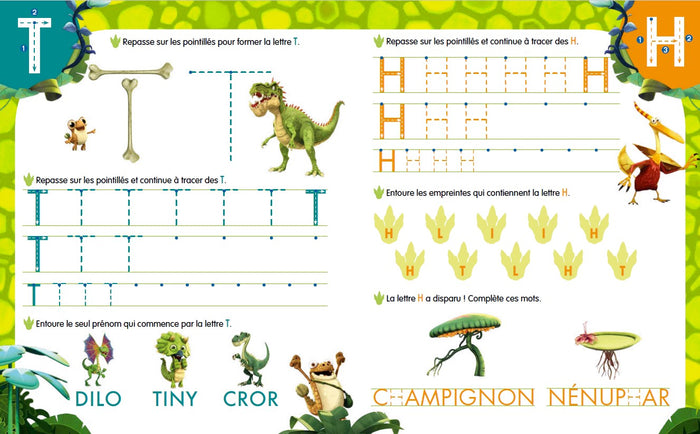 Gigantosaurus Mon cahier ardoise des grandes lettres