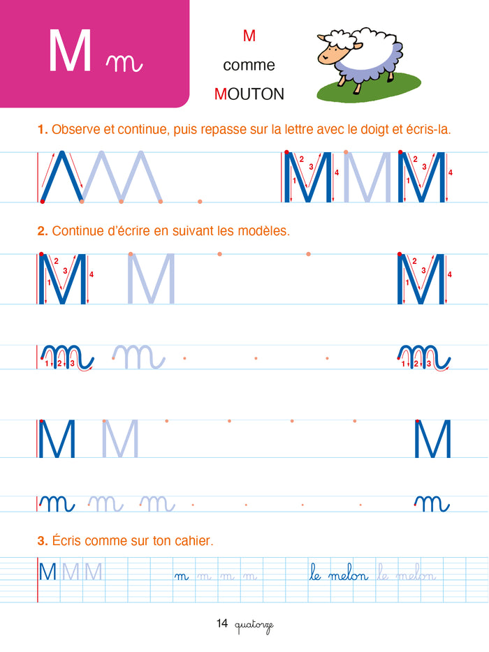 Bled Cahier d'écriture dès 5 ans