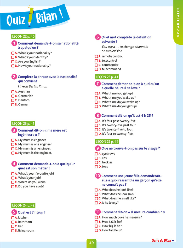 Pour comprendre anglais 5e