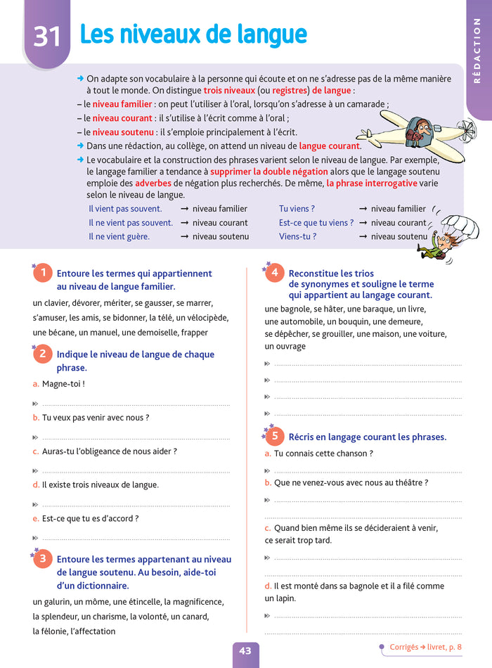 Pour comprendre français 5e