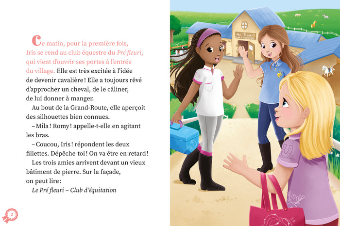 Une, deux, trois cavalières - Premier jour au poney club - Tome 1