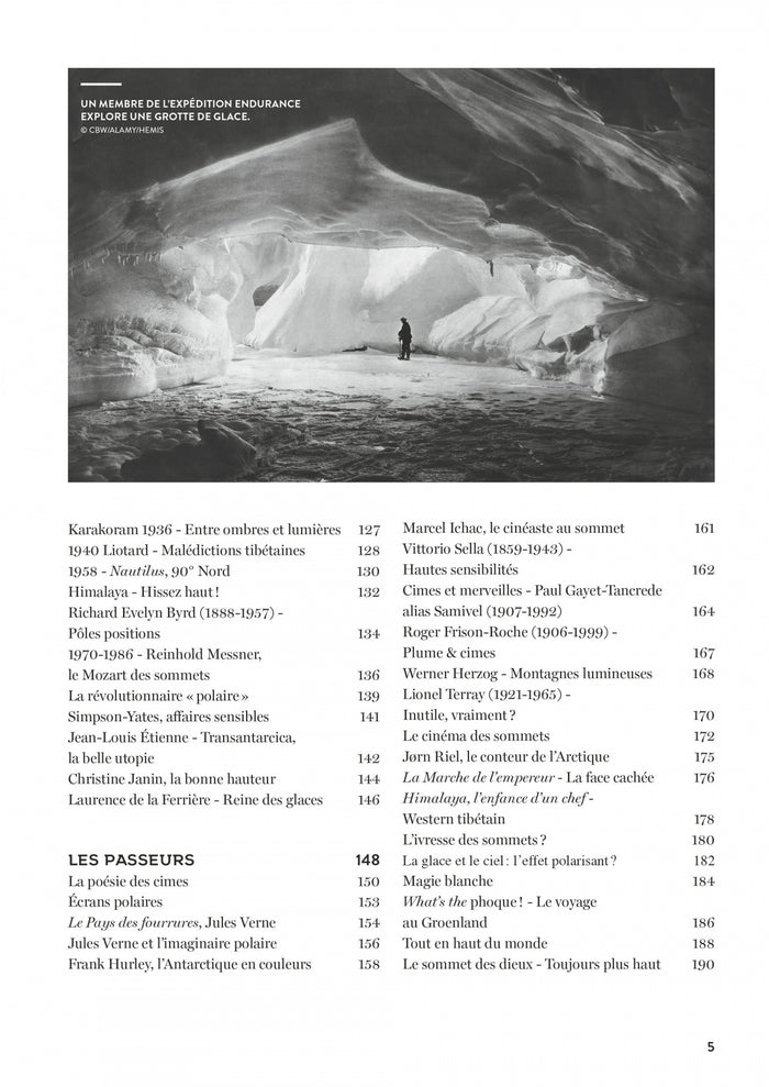 Une histoire de l'exploration neiges et glaces