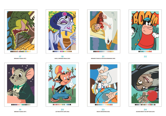 Coloriages mystères Disney - Trompe l'oeil Héros vs Méchants