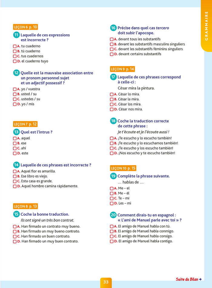 Pour comprendre l'espagnol, 5e