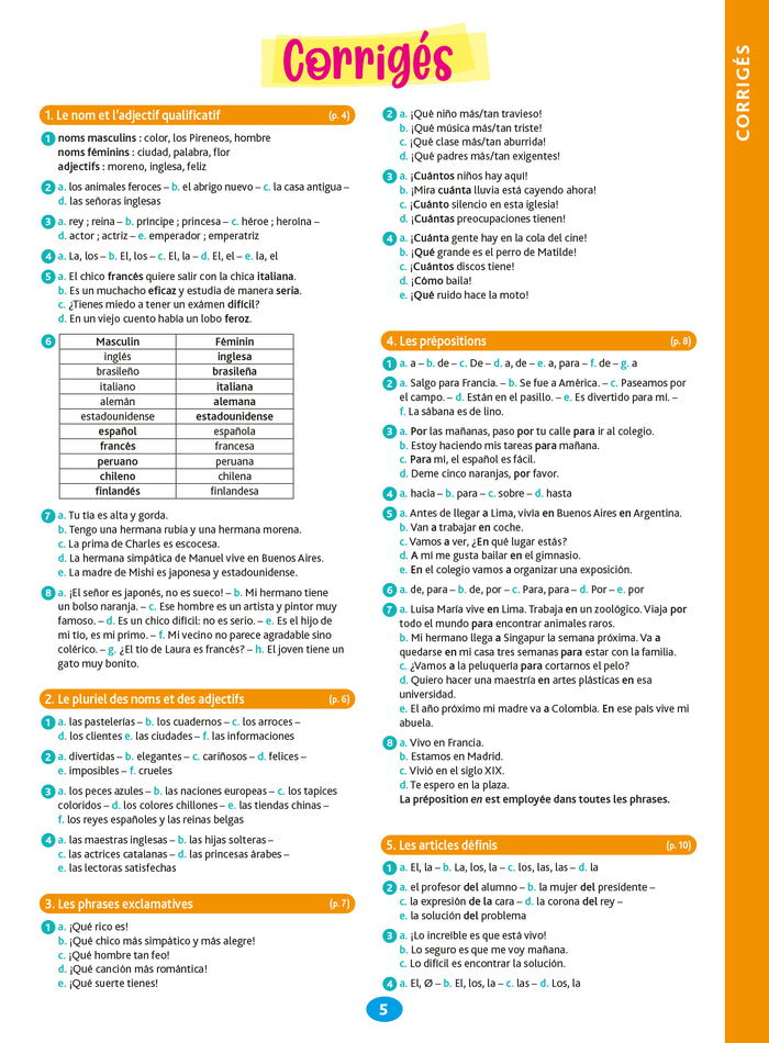 Pour comprendre espagnol 3e