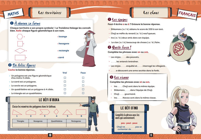 Naruto - Cahier de vacances du CM2 à la 6e