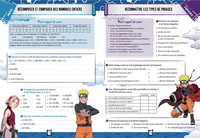 Naruto Shippuden - Cahier de vacances de la 6e à la 5e