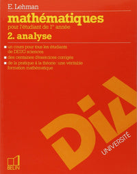 Cours de mathématiques, Analyse, 1er cycle des universités, tome 2