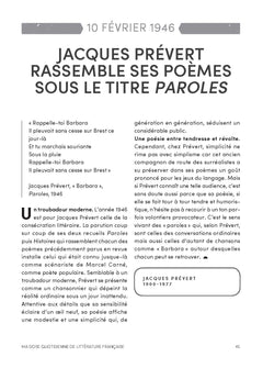 Ma dose quotidienne de littérature française
