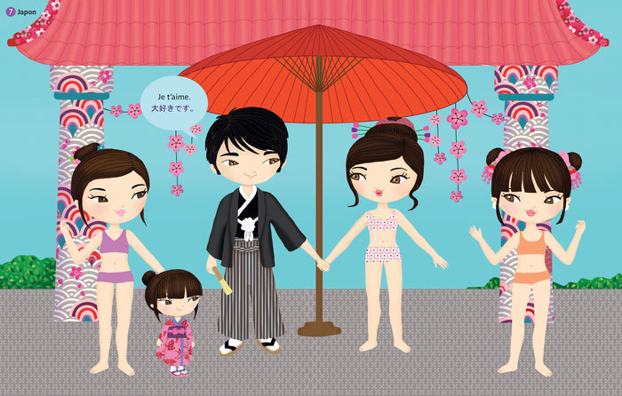 Minimiki - Stickers - Mariées du monde