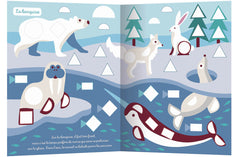 500 premières gommettes formes - hiver