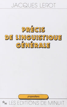 Précis de linguistique générale