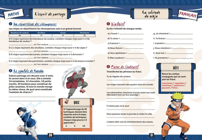 Naruto - Cahier de vacances du CE2 au CM1
