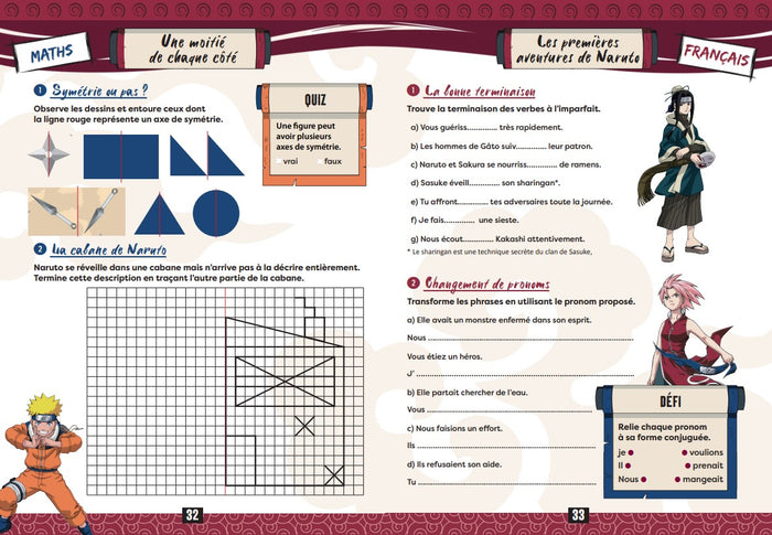 Naruto - Cahier de vacances du CE2 au CM1