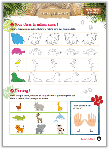 Mon cahier de vacances UNE SAISON AU ZOO Grande Section -CP