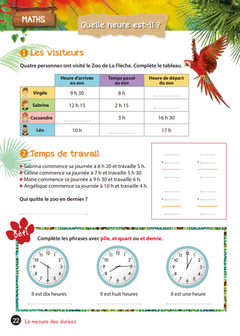 Cahier de vacances UNE SAISON AU ZOO CE1-CE2