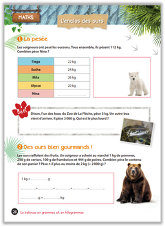 Cahier de vacances UNE SAISON AU ZOO CE1-CE2