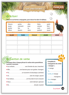Cahier de vacances UNE SAISON AU ZOO CE1-CE2