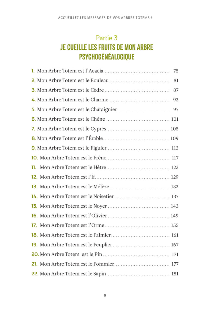 Accueillez les messages de vos arbres totems