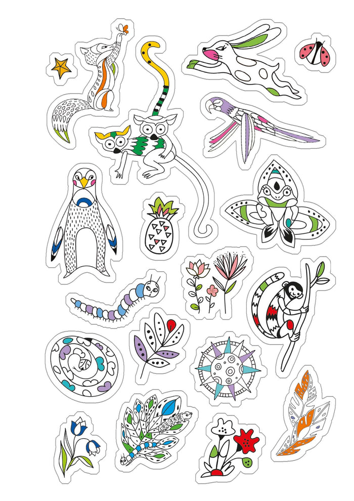 Agenda créatif 2023-2024 avec des autocollants et des coloriages