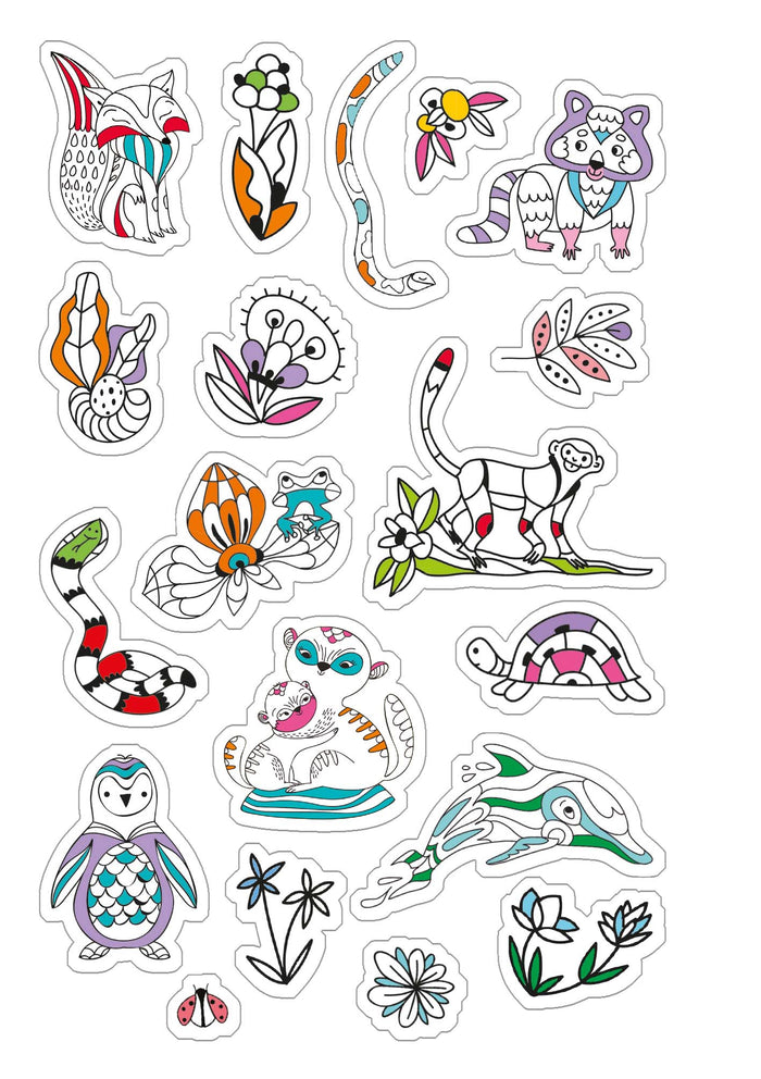 Agenda créatif 2023-2024 avec des autocollants et des coloriages