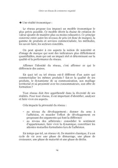 Gérer un réseau de commerce organisé