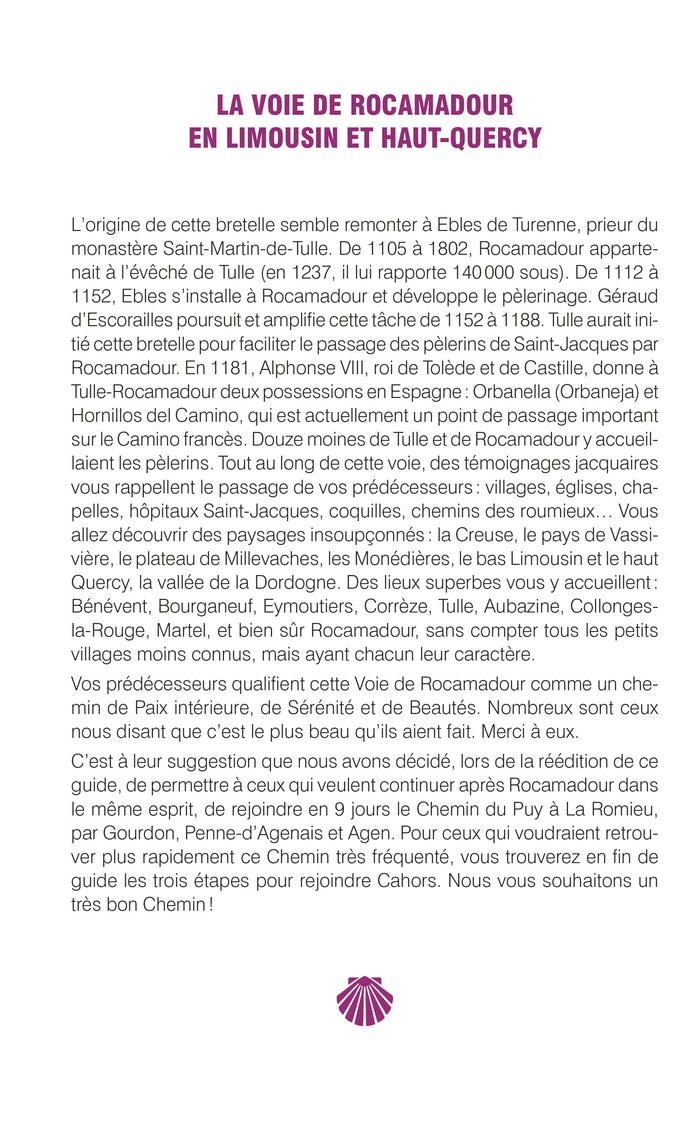 Compostelle la voie de Rocamadour