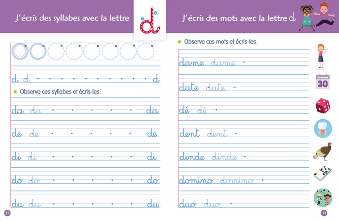 Mon petit cahier d'écriture - Premiers mots