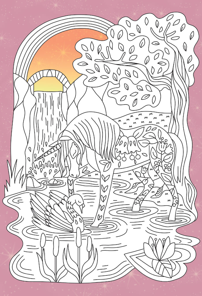 Coloriages au pays des licornes