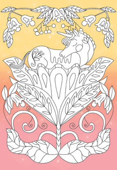 Coloriages au pays des licornes
