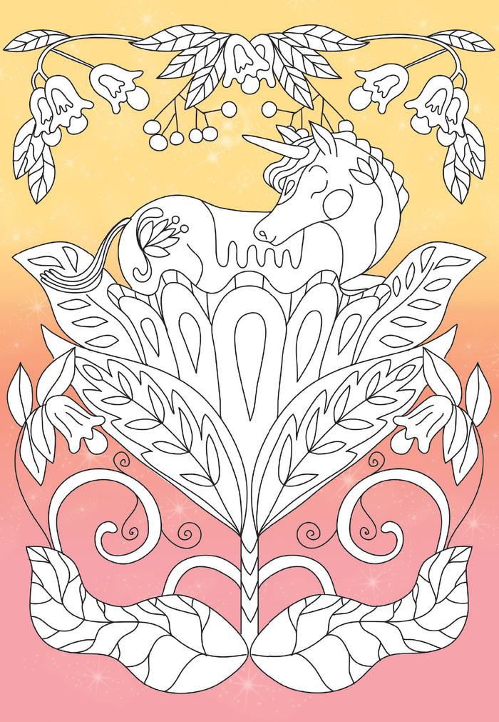 Coloriages au pays des licornes