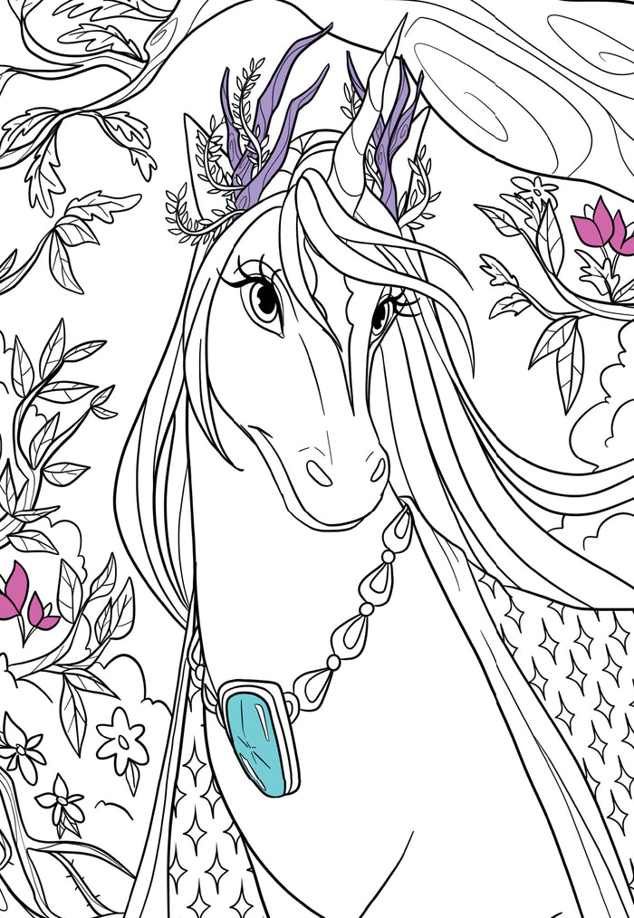 Coloriages au pays des licornes