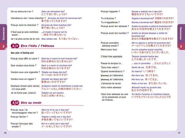 Guide de conversation japonais en manga