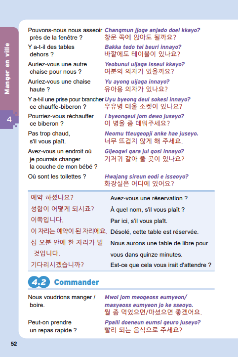 Guide de conversation coréen en manga