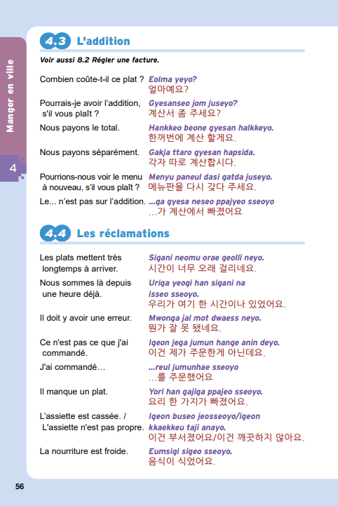 Guide de conversation coréen en manga