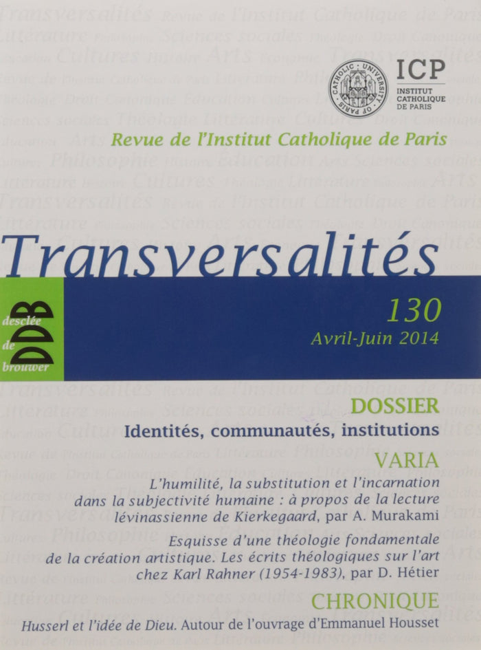 Revue Transversalites N 130