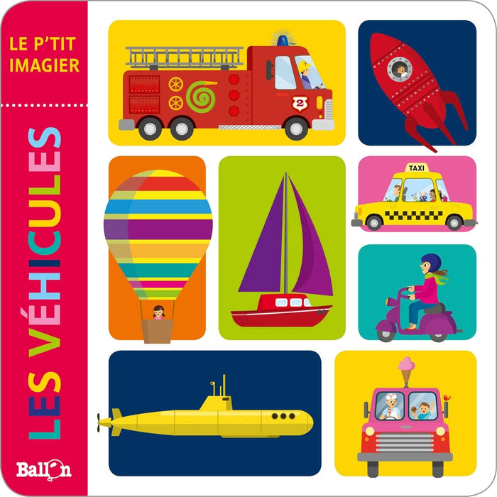 Livre mousse : Les véhicules