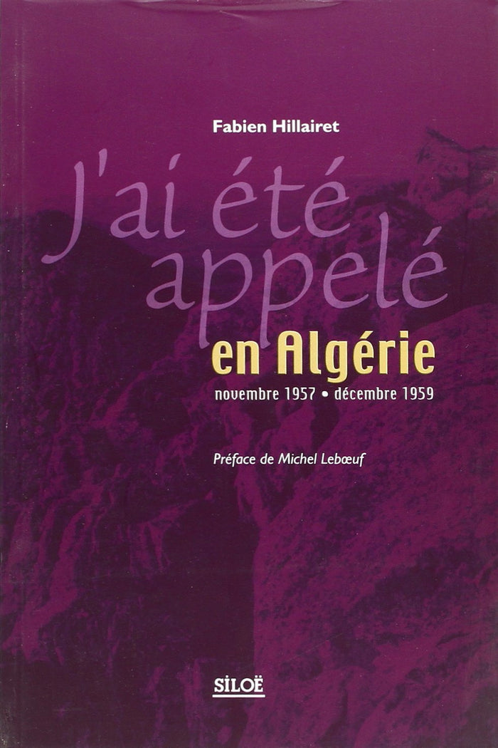 J'ai t'appelé en Algérie