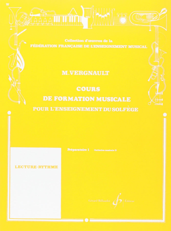 Cours de formation musicale pour l'enseignement du solfège préparatoire 1