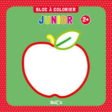 Bloc à colorier junior dès 2 ans (pomme)